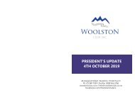 Presidents Update Oct 2019