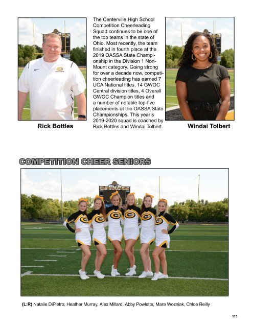 2019 Centerville Athletics Fall Program Book