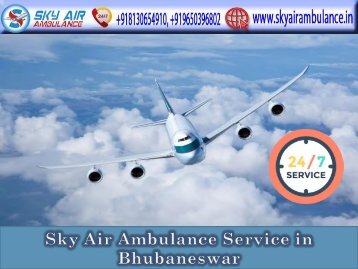 Book the Best Medical Flight in Bhubaneswar at Any-time