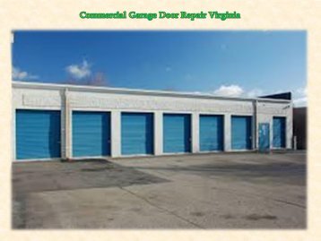 Commercial Garage Door Repair Virginia