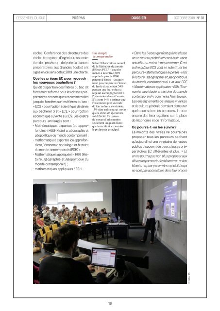 Essentiel du Sup 31 octobre 2019