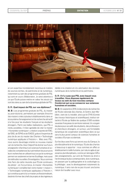 Essentiel du Sup 31 octobre 2019