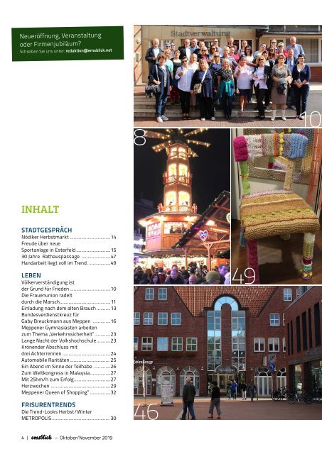 Emsblick Meppen - Heft 34 (Oktober/November 2019)