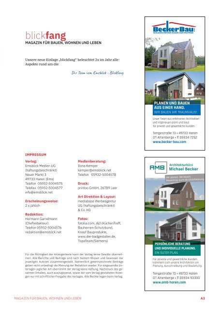 Emsblick Haren - Heft 52 (September/Oktober 2019)