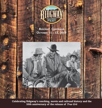 Ridgway Old West Fest_2019 Program