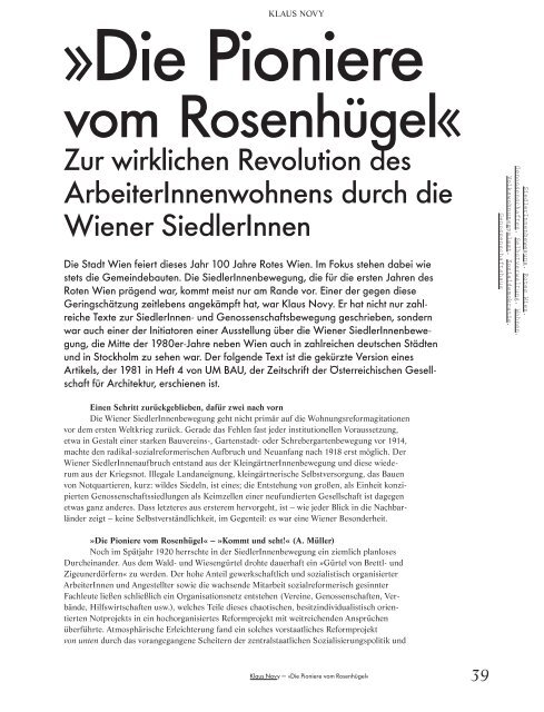 Wohnungsfrage / dérive - Zeitschrift für Stadtforschung, Heft 77 (4/2019)