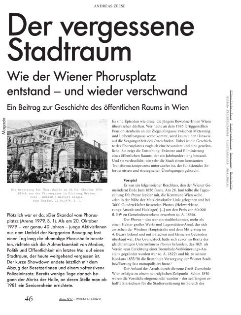 Wohnungsfrage / dérive - Zeitschrift für Stadtforschung, Heft 77 (4/2019)