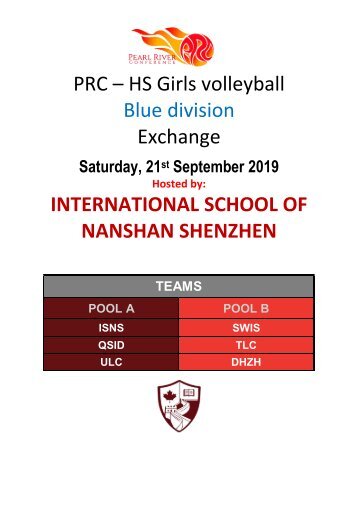 PRC-HS Girls VB EXC (BLUE Division) 21-09-19 @ISNS