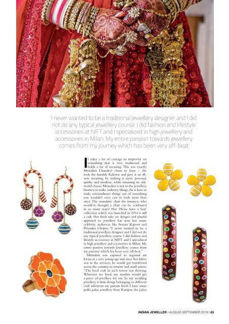 Indian Jeweller (IJ) Magazine August -September 2019