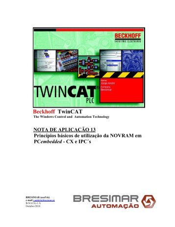 BRESIMAR(asaTek)-Beckhoff-Nota Aplicação TwinCAT 2-13 NOVRAM