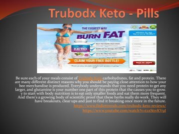 Trubodx Keto - Natural And Highly Efficient Ingredients