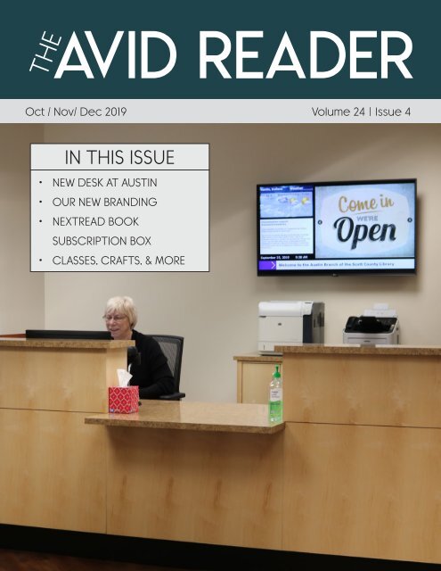 The Avid Reader Issue 24.4 - Oct/Nov/Dec 2019