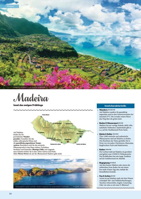 picotours Reisekatalog 2021 Azoren Madeira Portugal Kapverden 