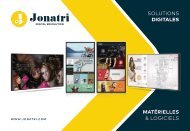 JONATRI - Catalogue Solutions Matérielles et Logicielles