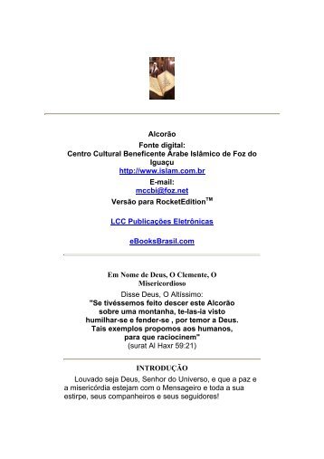 Alcorao - Centro Cultural Beneficente Árabe Islâmico de Foz do Iguaçu