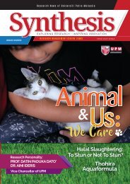  SYNTHESIS ISSUE 1 2019: ANIMAL & US