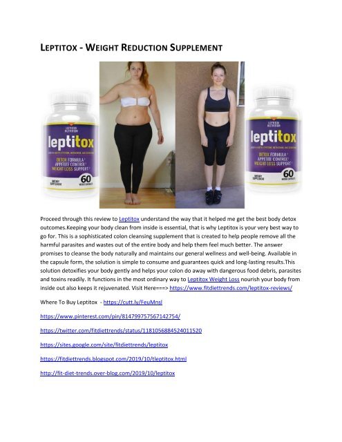 Leptitox Promo Coupons 80 Off