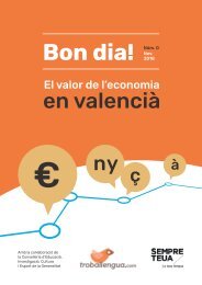Bon dia! El valor de l'economia en valencià. Núm. 0