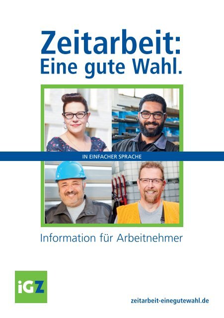 Arbeitnehmerflyer in einfacher Sprache