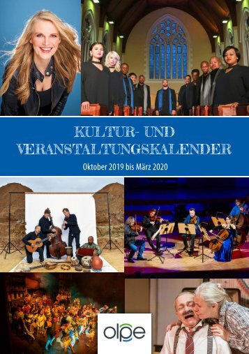 Kulturprogramm der Kreisstadt Olpe - Oktober 2019 bis März 2020