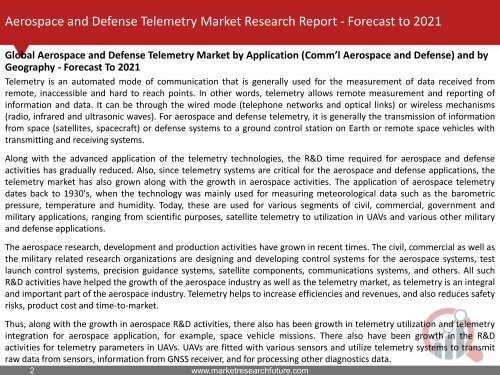 Aerospace and Defense Telemetry Market