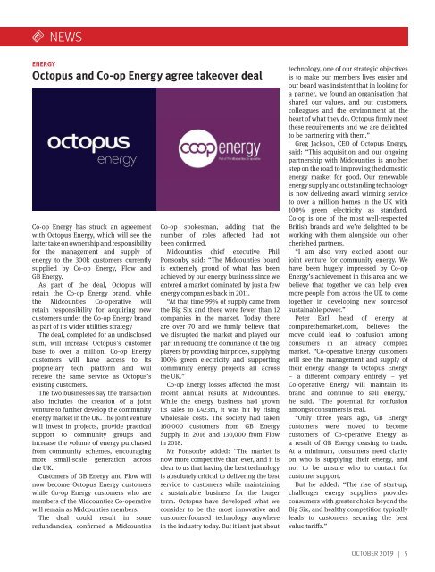Co-op News October 2019: Sustainable Development