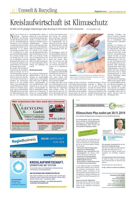 RegioBusiness - Oktober 2019