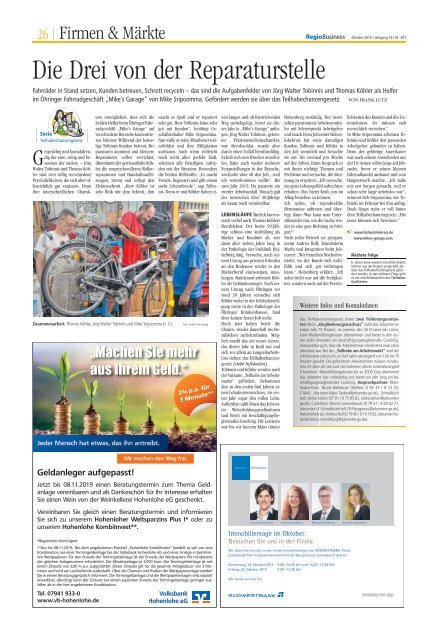 RegioBusiness - Oktober 2019