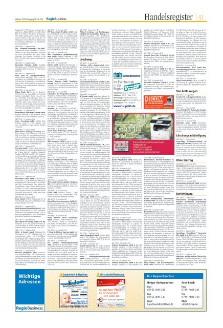 RegioBusiness - Oktober 2019