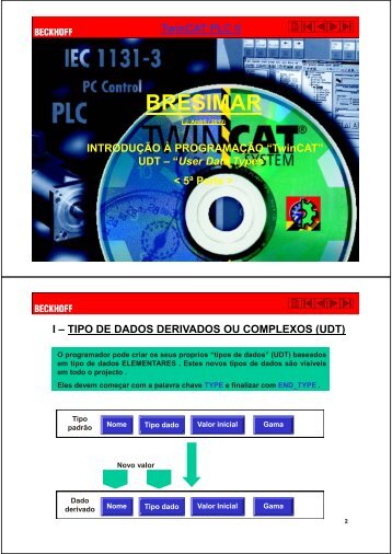 BRESIMAR(asaTek)-Beckhoff-Slides Formação Técnica TwinCAT 2-2.1 IEC UDT