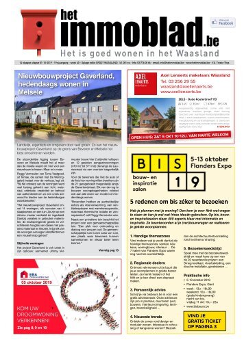 Het Immoblad dd 1 oktober 2019
