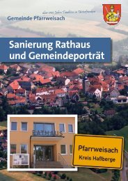 Sanierung Rathaus und Gemeindeporträt Pfarrweisach