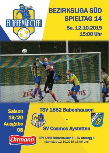 20191012 Fuggermärktler TSV 1862 Babenhausen – SV Cosmos Aystetten