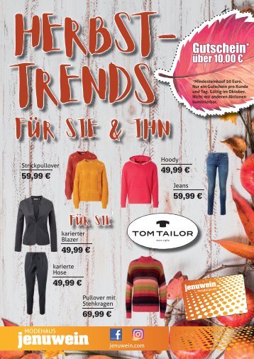 Modehaus Jenuwein - Herbsttrends