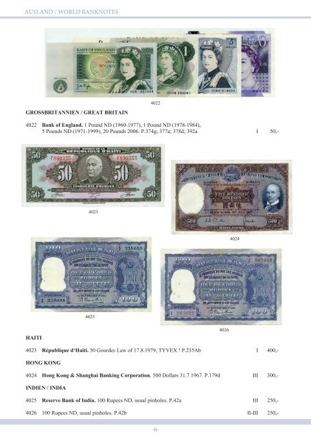  88. Auktion - Banknoten-Spezial - Emporium Hamburg