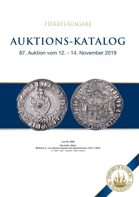 87. Auktion - Münzen &amp; Medaillen - Emporium Hamburg