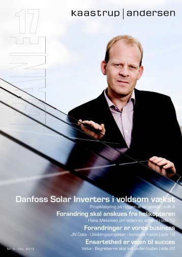 Danfoss Solar Inverters i voldsom vækst - kaastrup & andersen a/s