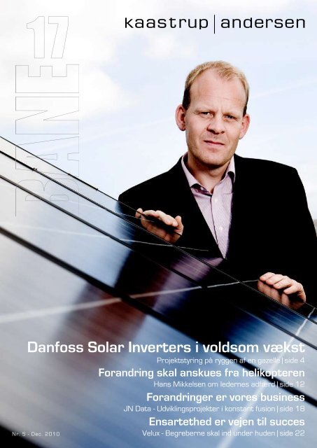 Danfoss Solar Inverters i voldsom vækst - kaastrup & andersen a/s