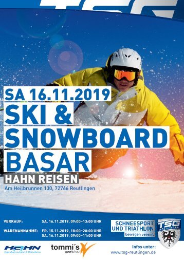 Ski & Snowboard Basar 2019 TSG 16.11.2019