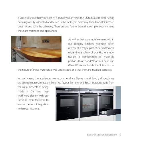 Black Rok Kitchen Design Brochure 2020