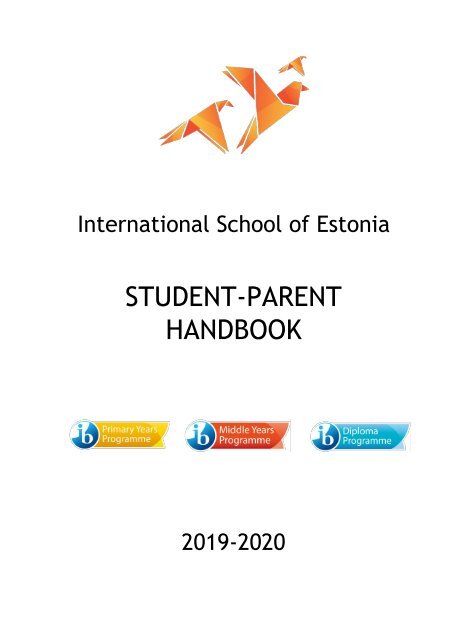Student-Parent Handbook 2019-20.docx