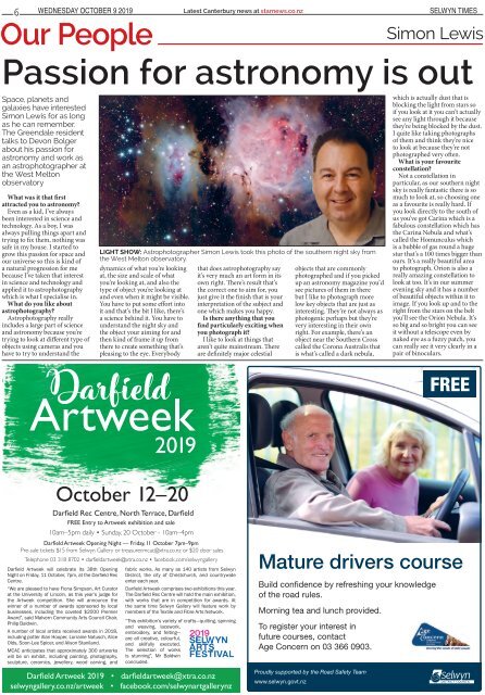 Selwyn Times: October 09, 2019