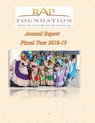 RAP Foundation 2018-19 Annual Report