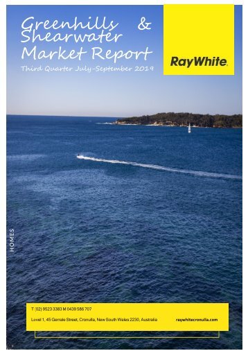 Ray White July - September Qtr 3 Report Greenhills & Shearwater