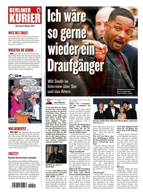 Berliner Kurier 08.10.2019