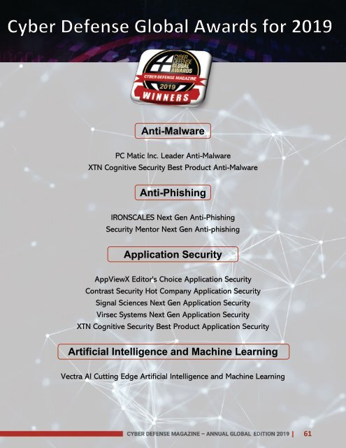 Cyber Defense Magazine Global Edition for 2019