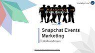 SNAPCHAT EVENT MARKETING; THE MOST TRENDY STYLE OF DIGITAL MARKETING!