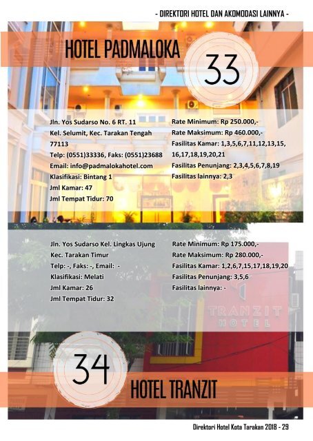 Direktori Hotel Kota Tarakan 2018