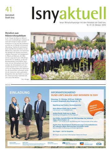 Isny Aktuell 09.10.2019