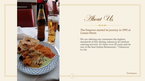 The Empress - Best Indian Restaurant & Takeaway in Whitechapel, London